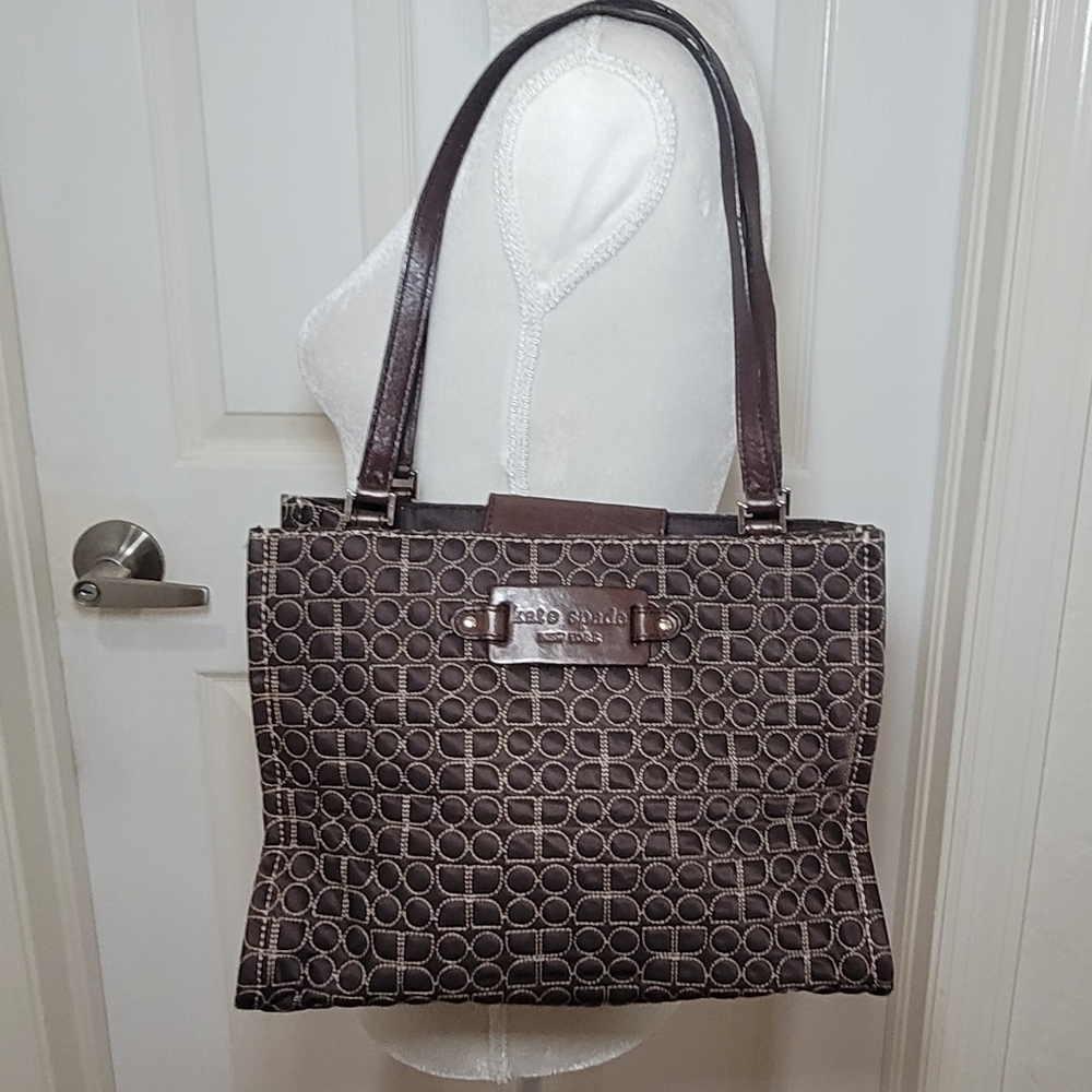 Kate Spade Brown Quilted Shoulder Bag